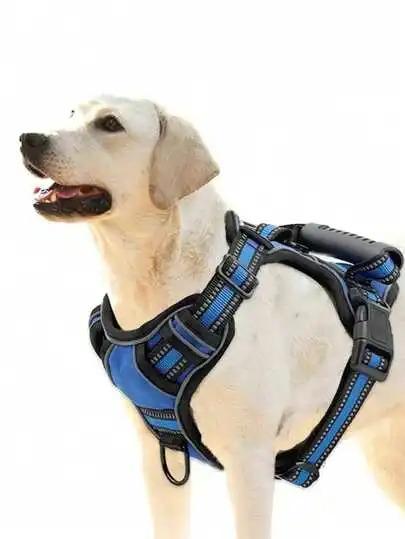 US LOCAL STOCK No Pull Tactical Service Dog Harness Leash Set Car Seatbelt Folding Bowl Degradable Garbage Bags for Dogs