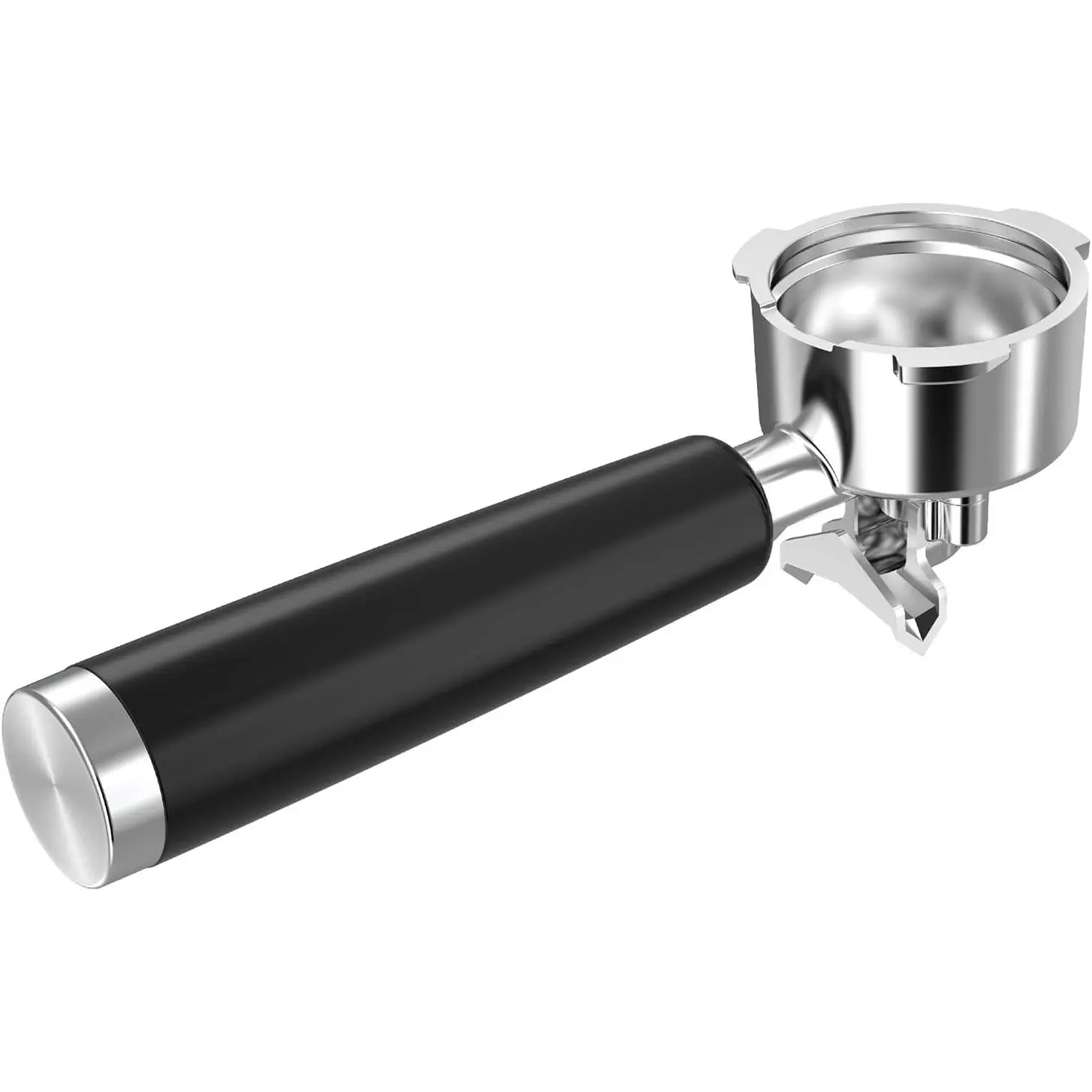 51mm  Metal Portafilter with Double Spouts | Shape Double Spouts, Espresso Machine Handle  , 3 Ears Cafe Bracket Holder, No Filter Baskets Include,