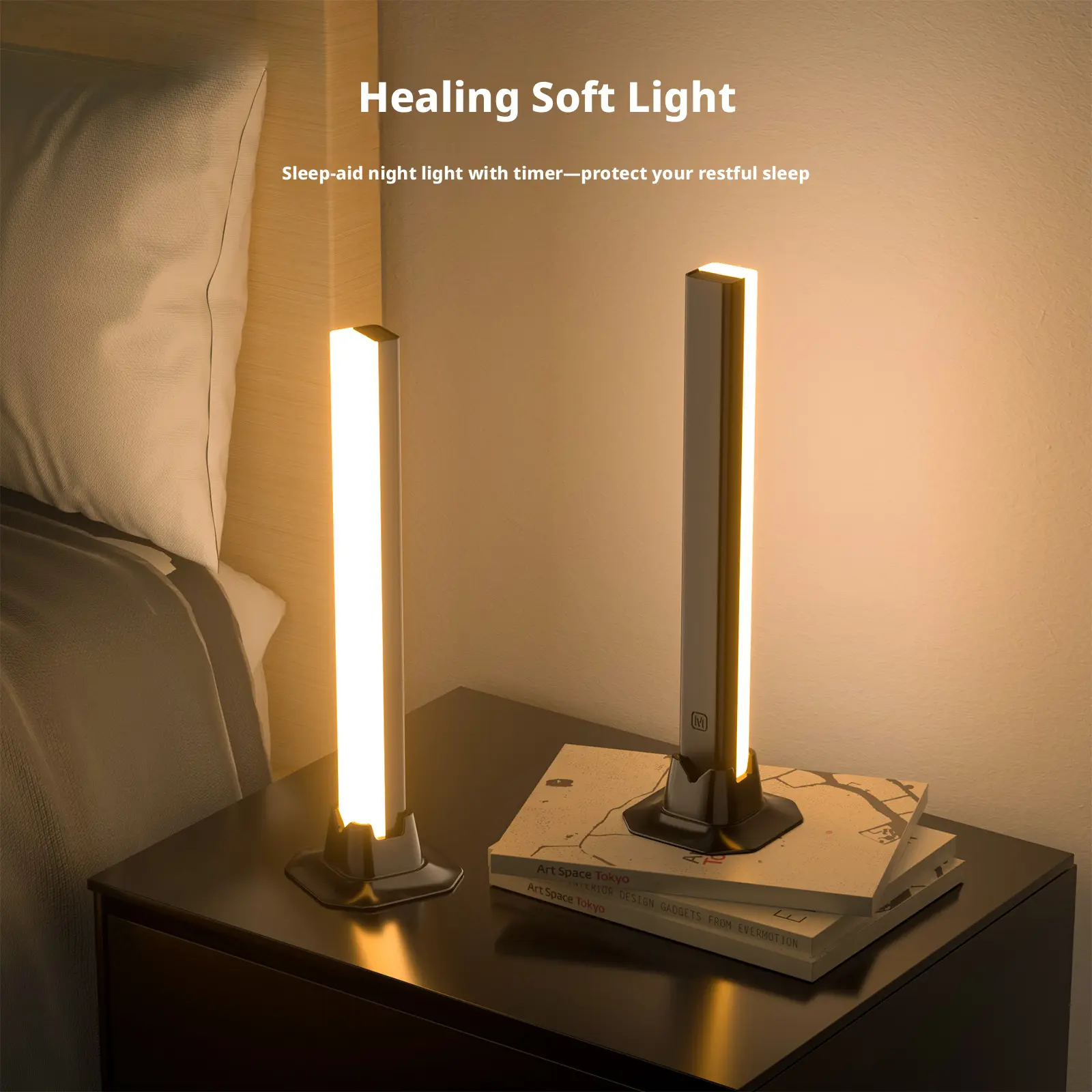 Popular gaming sound-sensing ambient light, dual-pack music rhythm sound-sensing light, Bluetooth APP desktop ambient light