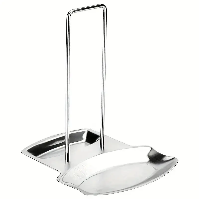 1pc Stainless Steel Pot Lid Holder with Detachable Drip Tray and Detachable Spoon Rest, Kitchen Sink Organizer for Thanksgiving, Christmas