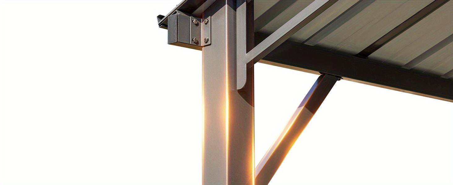 Metal Carport 10'x20' Heavy Duty, Multi-Use Shelter with Powder-Coated Steel Roof and Frame, Outdoor Carport Canopy Shelter for Car, Truck and Boat