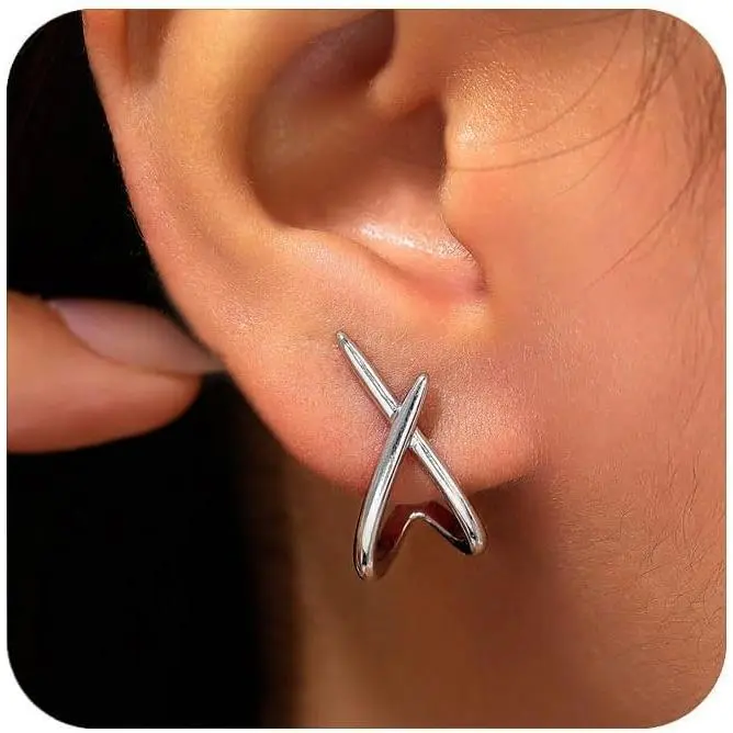 Starfish Shell Stud Earrings for Women Gold Silver Chunky Seashell Drop Dangle Earring Beach Summer Themed Jewelry
