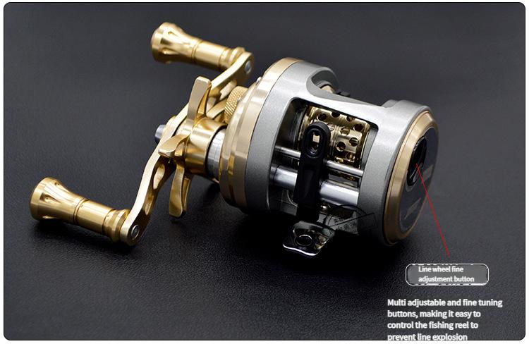 JH/DX/AKS/JKS BFS Ultralight Baitcasting Reel High-Speed 7.0:1 Gear Ratio Magnetic Brake for Trout Bass Compact Durable Fishing Rod Equipment Loudest Ding circle fishing JH/DX/AKS/JKS BFS Ultralight Baitcasting Reel High-Speed 7.0:1 Gear Ratio Magnetic Brake for Trout Bass Compact Durable Fishing Rod Equipment Loudest Ding circle fishing