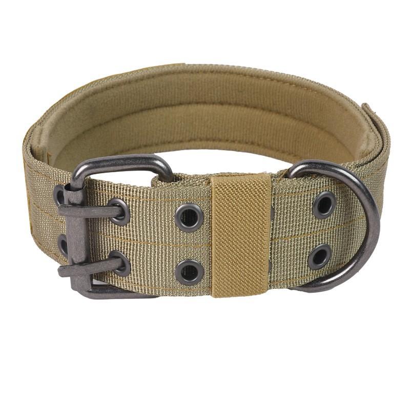 Tactical Dog Collar with Quick-Release Metal Buckle & Control Handle, Military-Grade Durable Nylon, Adjustable for Medium & Large Dogs, Camo Training Collar for German Shepherd, Pitbull, Rottweiler, Ideal for Walking, Hiking & Outdoor Training