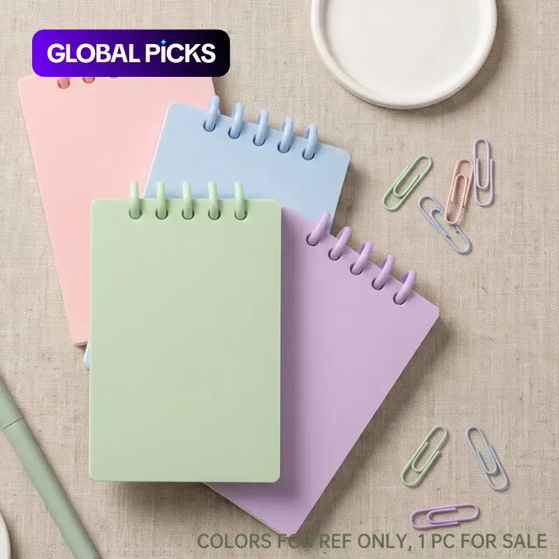 A7 Portable Mini Notebook Pocket Journal Livepage for Words Study Travel Office Minimalist Note Taking Spiral Coil Notebook Journals for Writing #GLOBAL PICKS