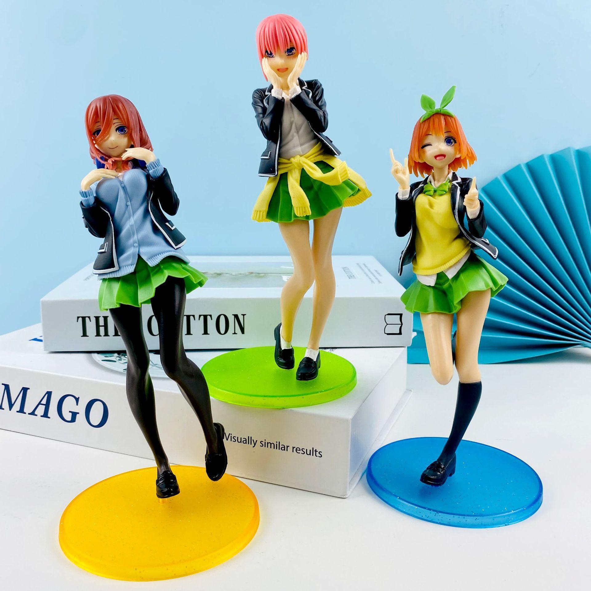 Anime Figure Nakano Nin Nakano Ichika Itsuki action figure JK School Uniform Girl nakano miku figurine Collection Anime gift
