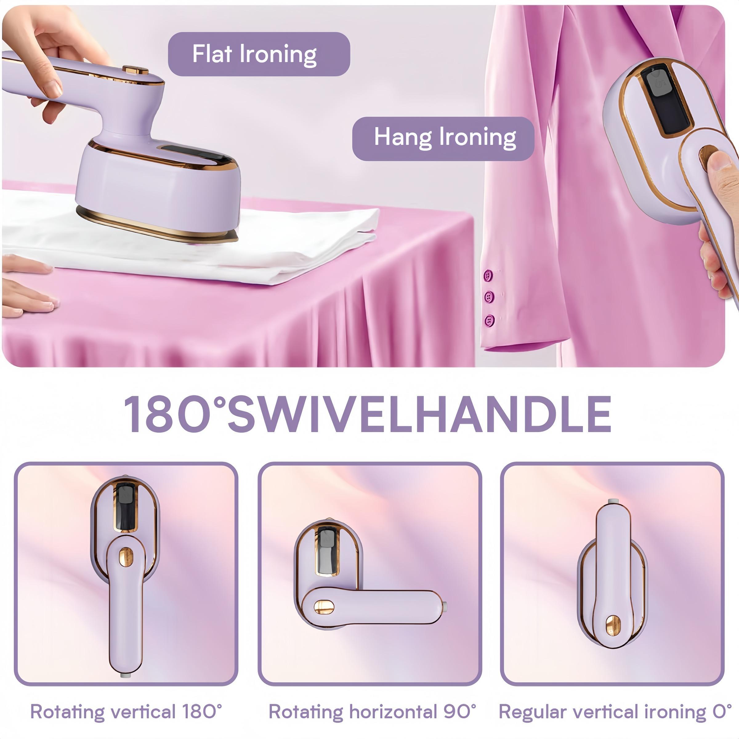 Portable Travel Steam Iron, Mini Handheld Clothes Steam Press Iron, Steamer Iron, Ironing Machine, Steaming Iron, Folding Design Mini Steam Iron, Travel College Dormitory Home Essential Steam Iron, Men Gifts