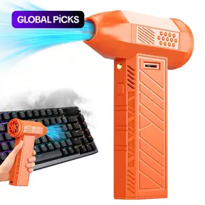 Electric Air Compressor Dust Blower, Rechargeable Wireless Turbine Blower Gun, Portable Air Blaster for Car, Computer, Keyboard, Home & Outdoor Cleaning,Electric Air Compressor Dust Blower, Rechargeable Wireless Turbine Blower Gun, Portable Air Blaster