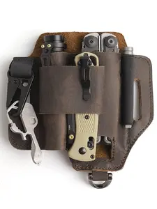 Men's Casual Solid Color Belt Bag, Multi-functional Waist Bag, Outdoor Multitool Kits for Fishing Hunting Foraging, Casual  High-quality Daily Commuting Bag
