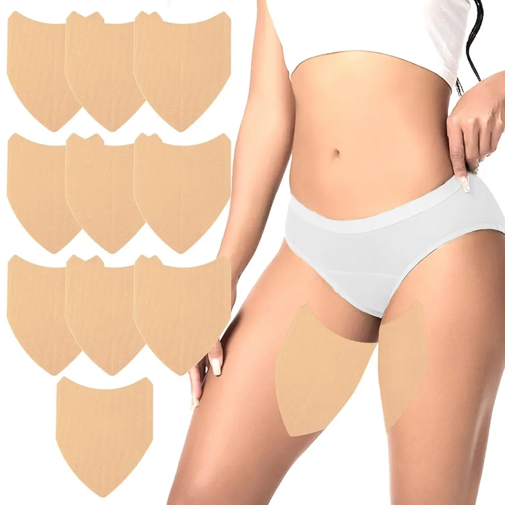 10Pcs/Set Anti Chafing Protection Sticker V-shaped Body Anti-Friction Pad Sweat-proof Stickers Friction-proof Thigh Multi-purpose Sticker
