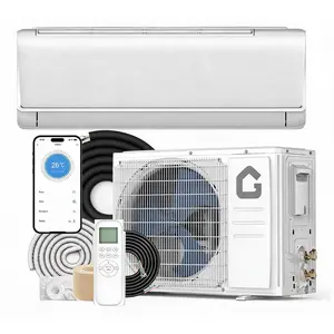 9000 BTU Mini Split, 20 SEER2 Inverter Heat Pump 5-in-1 Mode Smart WiFi, Dehumidifier All-Weather Low Temp Heating Pre-Charged for Easy Install, 230V, Air Conditioner(2 boxes)
