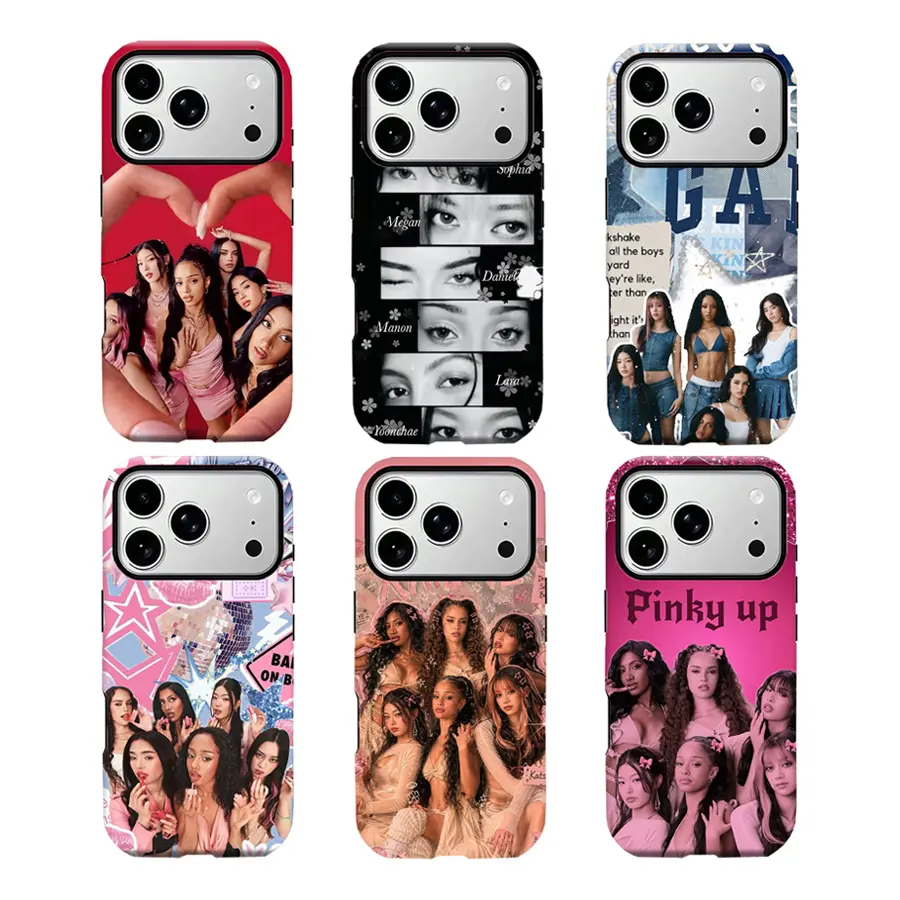 Y-KAT1SEYE Global Girl Group Collage Custom Rubber Phone Case - Durable Protection Accessories, Shock-Resistance Cover for iPhone 11 12 13 14 15 16 17 Pro Max,for Samsung S22 S23 S24 S25 Ultra, Ideal for Christmas, Thanksgiving Gifts