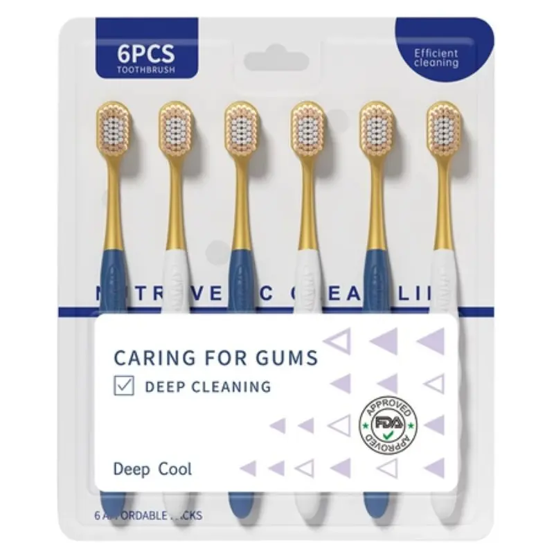 2 packs toothbrush  6 pieces per pack