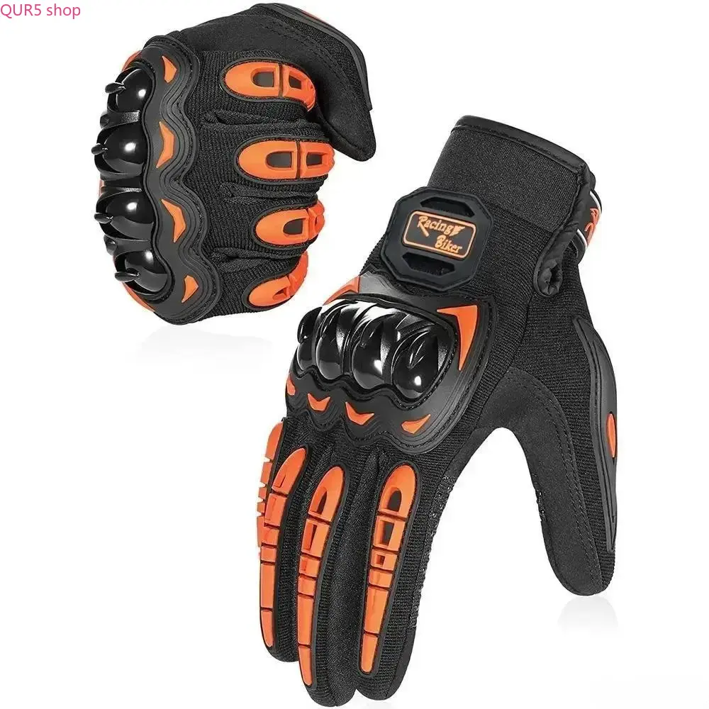 Men’s Summer Motorcycle Riding Gloves with Hard Knuckle Protection, Breathable Touchscreen Compatible & Anti-Slip Clawed Palm Design, Durable Motocross Tactical Gear, Perfect for Dirt Bike Cross-Country Racing and Daily Road Riding