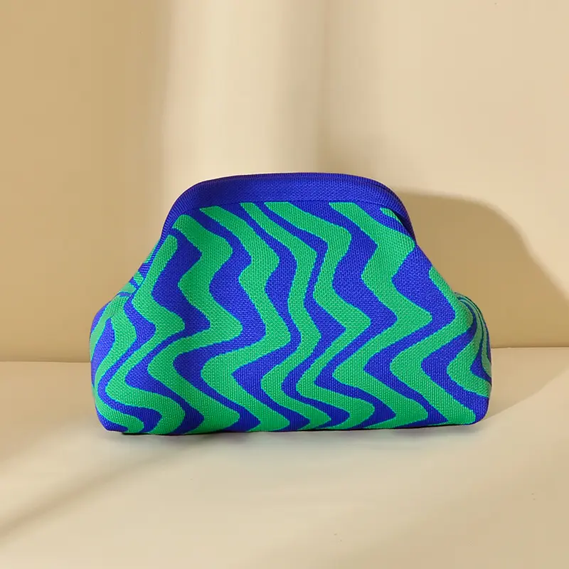 Turquoise wavy pattern