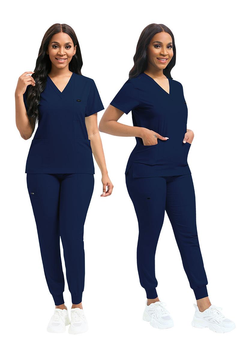 2025  Nurse Scrub Uniform Set Pet Clinic Nurse Workwear Unisex Scrub Suit Nursing Scrub Women Uniform Multi-color Workwear Men