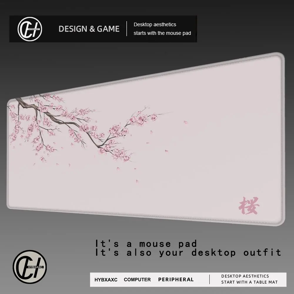 Japan Cherry Blossom Mouse Pad Pink Laptops GamingDeskmat Sakura Mousepad Anime Offce Carpet GamerKeyboard Computer Desks Desk Mat Cute Mouse Pads For Desk