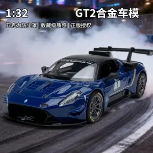 1:32 GT2 Sports Car Static Model Ornament Toy Gift Diecast Alloy Car Model Collectible
