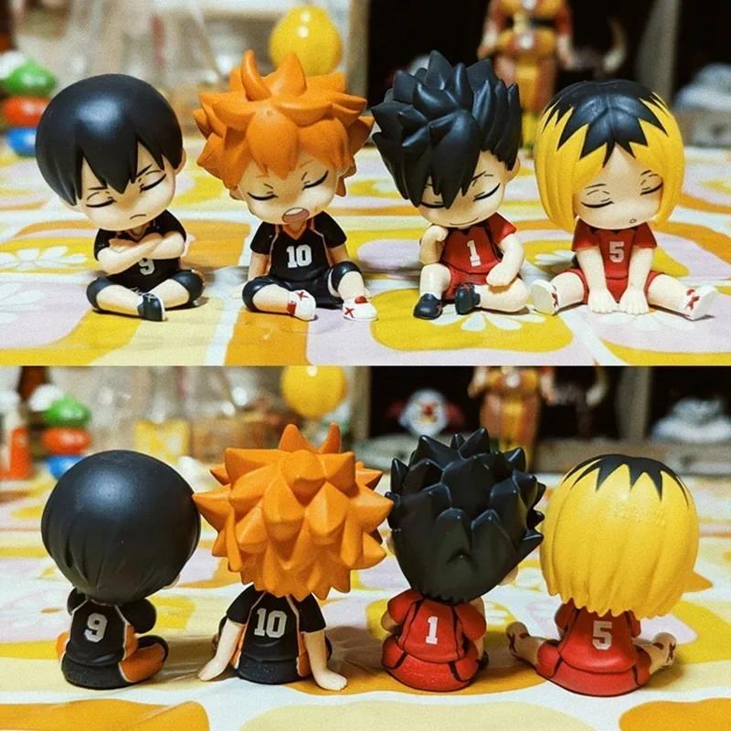 Haikyu Shoulder Lean Fig Blind Box Toy Kageyama Tobio Kozume Kenma Action Figures Model Toy Cute Doll Ornament Kids Gifts