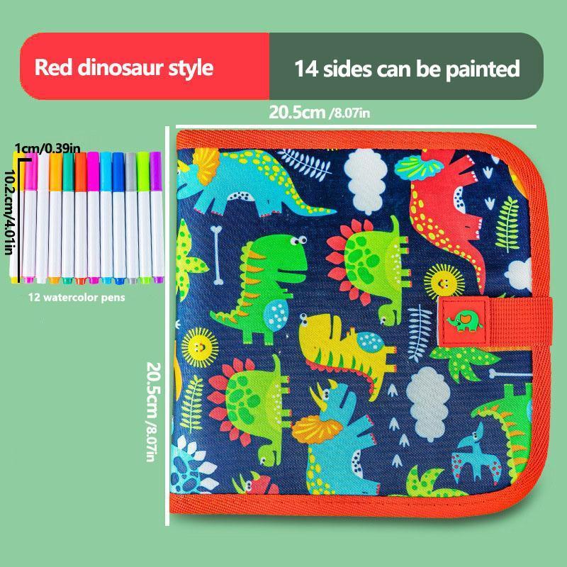 2026 Kids Erasable Drawing Set, Waterproof Magic Book with Watercolor Pens, Creative Dinosaur Bird Bear Writing Painting Kit, Boys Girls Gift 2026 Kids Erasable Drawing Set, Waterproof Magic Book with Watercolor Pens, Creative Dinosaur Bird Bear Writing Painting Kit, Boys Girls Gift