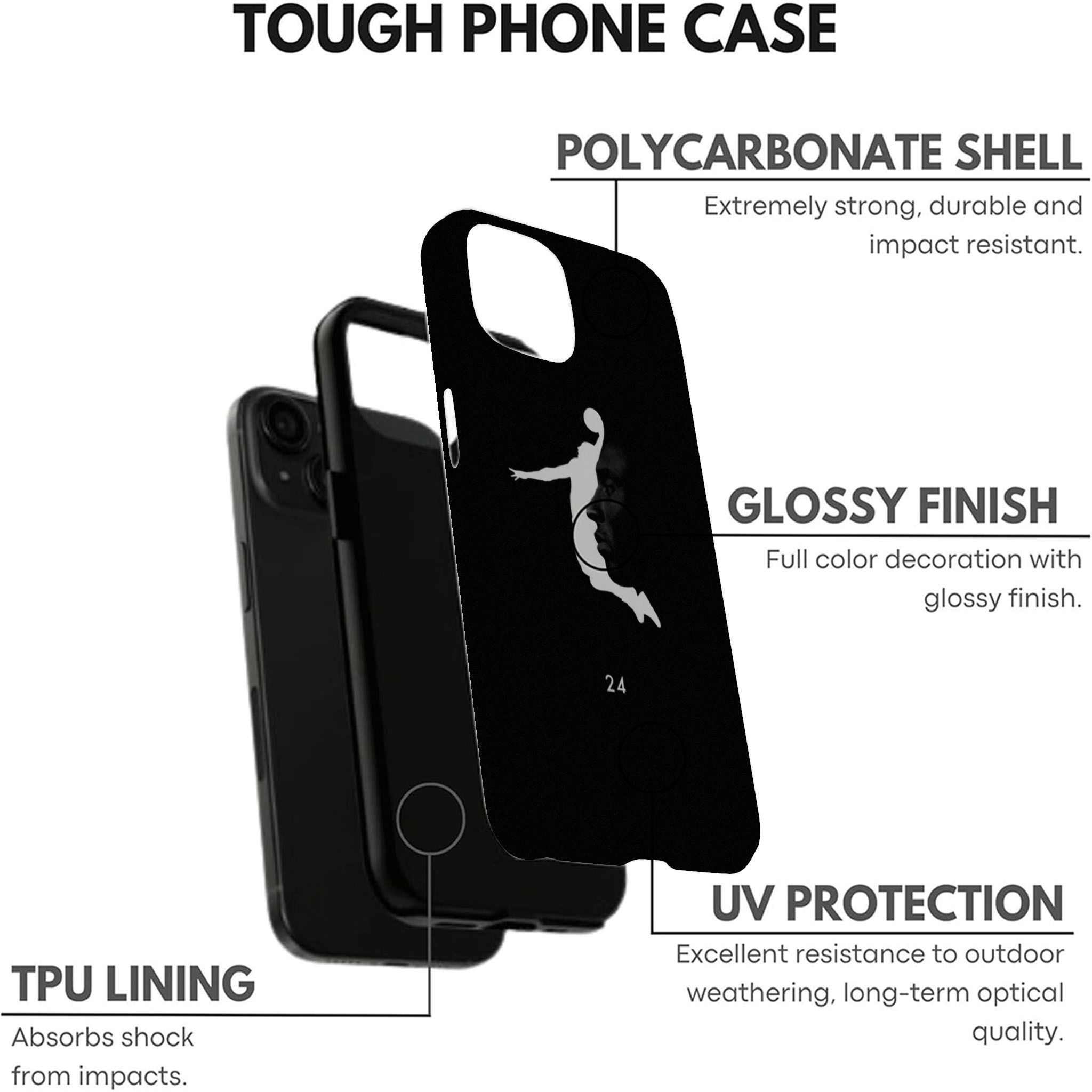 basketball player Double-layer durable phone Cases For iPhone 17 16 15 14 13 12 Promax Pro Plus, hard shell protection ,Unique design,best Gift