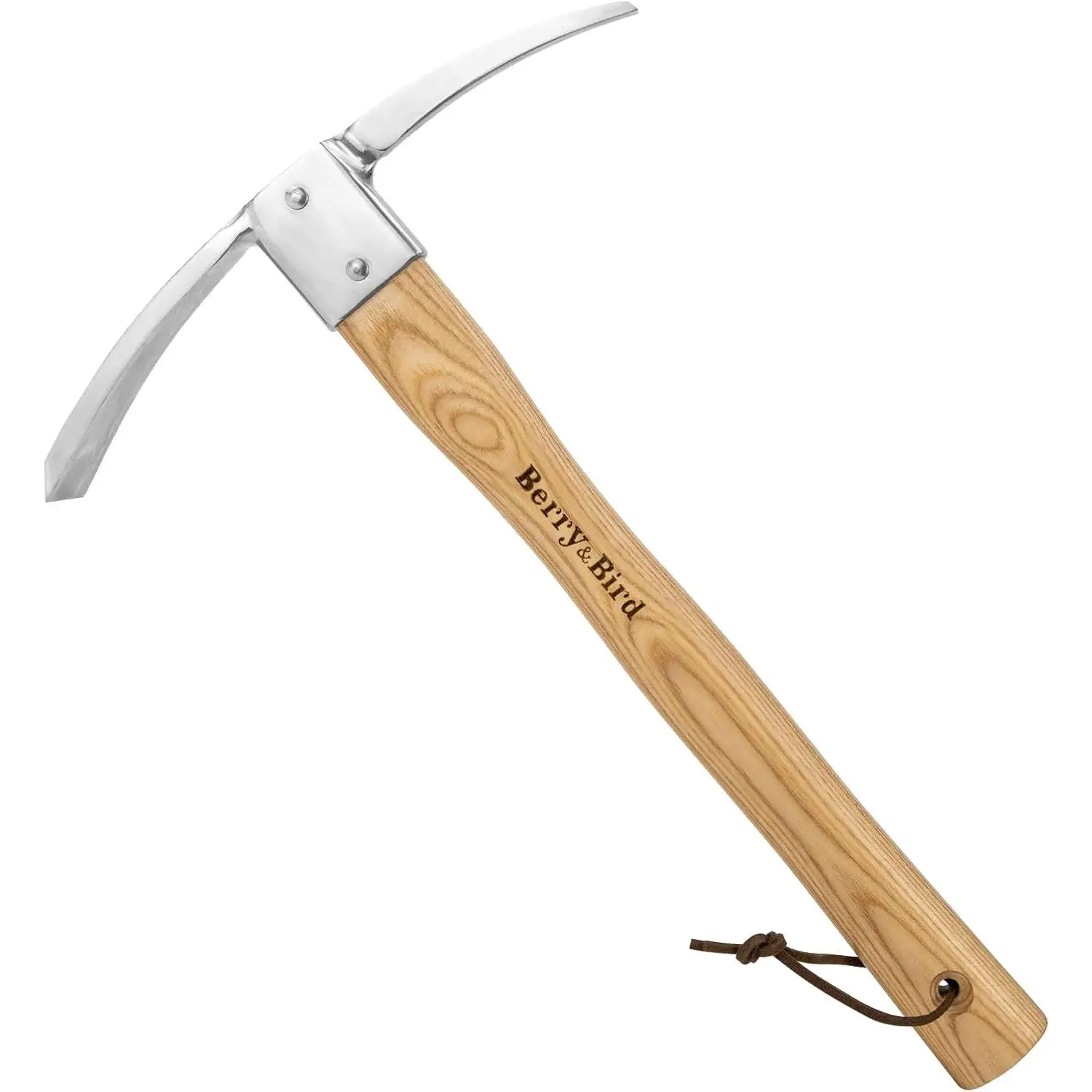 Garden Mattock Pick Axe, 14.9 inch Digging Tool with Wood Handle