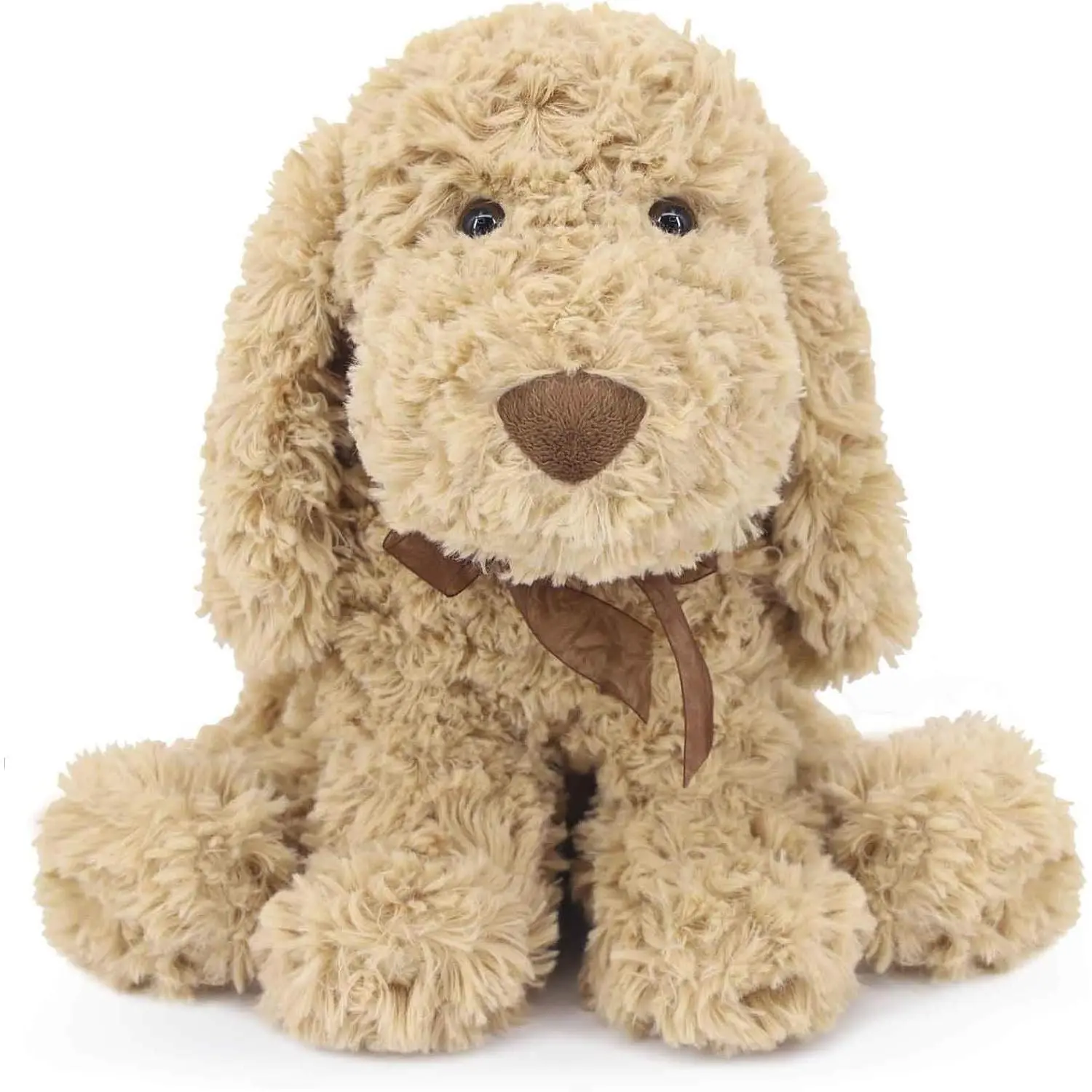 Poodle Puppy Goldendoodle Stuffed Animal, Golden, 11.8 inch | Cuddly Soft Adorable Toy Dog Labradoodle Plush for Kid Boy Girl Baby Dog Lover Snuggling Birthday Easter Nursery Bedtime Gift