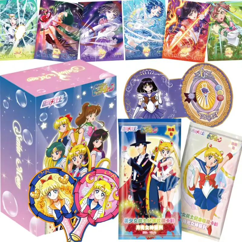 Sailor Moon Moonlight Goddess Premium Collector's Edition Booster Box - Trading Card Anime CCG TCG, Sailor Scouts, Chase Cards, Exquisite Holographic Foil, Display-Ready, NEW, Sealed Tcg, Card Collectibles