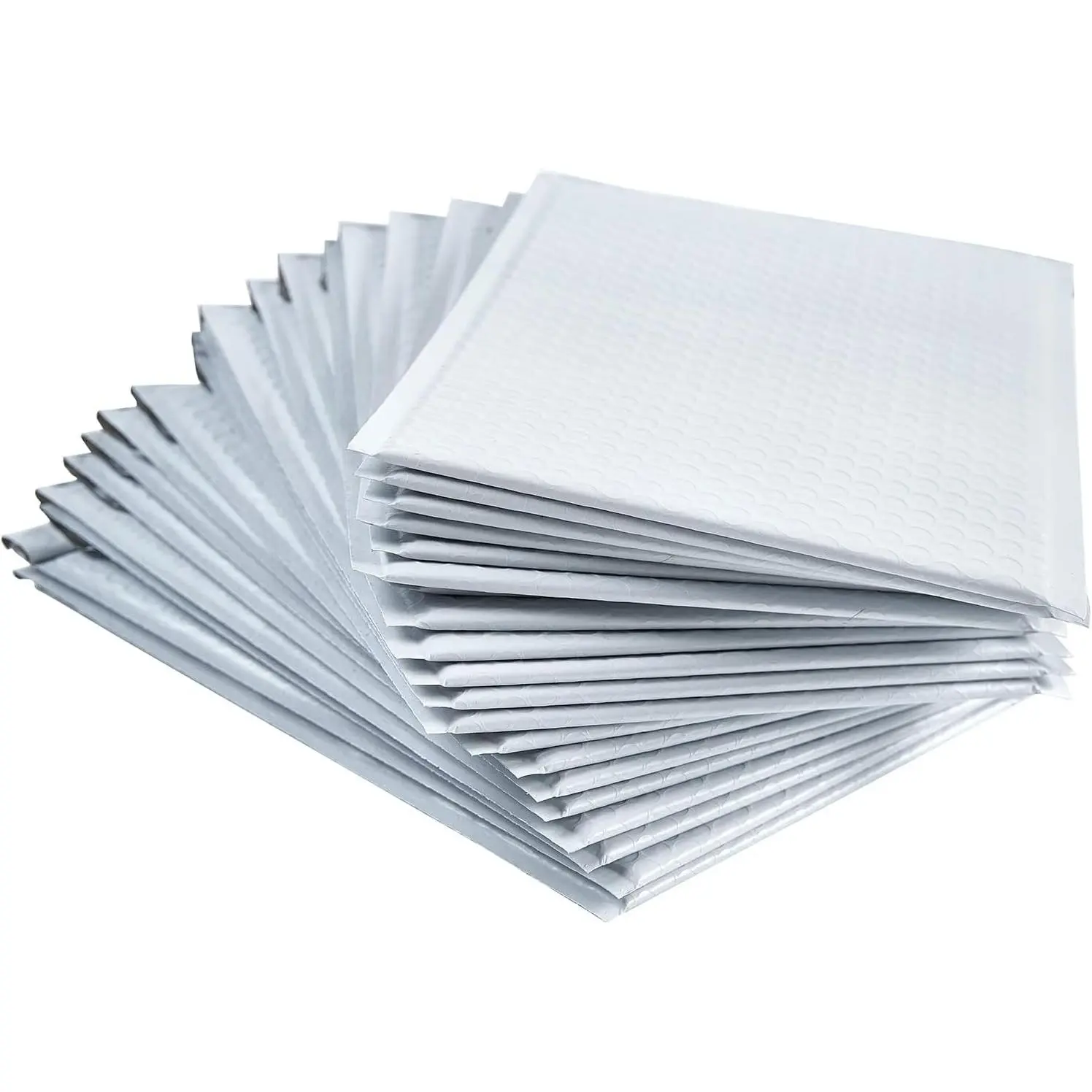 #4 White Padded Bubble Lined Poly Mailer Bag for Shipping and Packing, Tear-proof, Water-resistant and Lightweight Envelopes, 9.5 x 13.5 inches, Postal Self-Seal Adhesive Opaque Bags. (10)