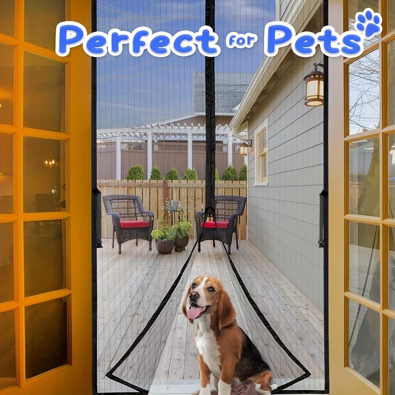 Screen Door, Self Sealing Mesh Partition for Keeps Bugs Out, Pet & Boys & Girls Friendly Screen Door, Door Hardware #TOP PICKS