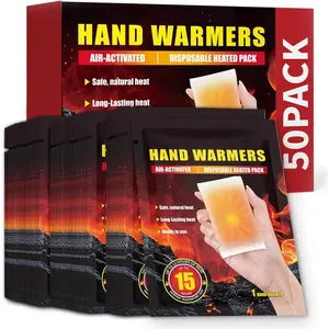 Disposable Hand Warmers, Air Activated Portable Warmers with Up to 15 Hours of Heat for Hands, Toes and Body, Odorless Hot Warmer Packs for Outdoor Sports, Camping, Skiing and Cold Weather