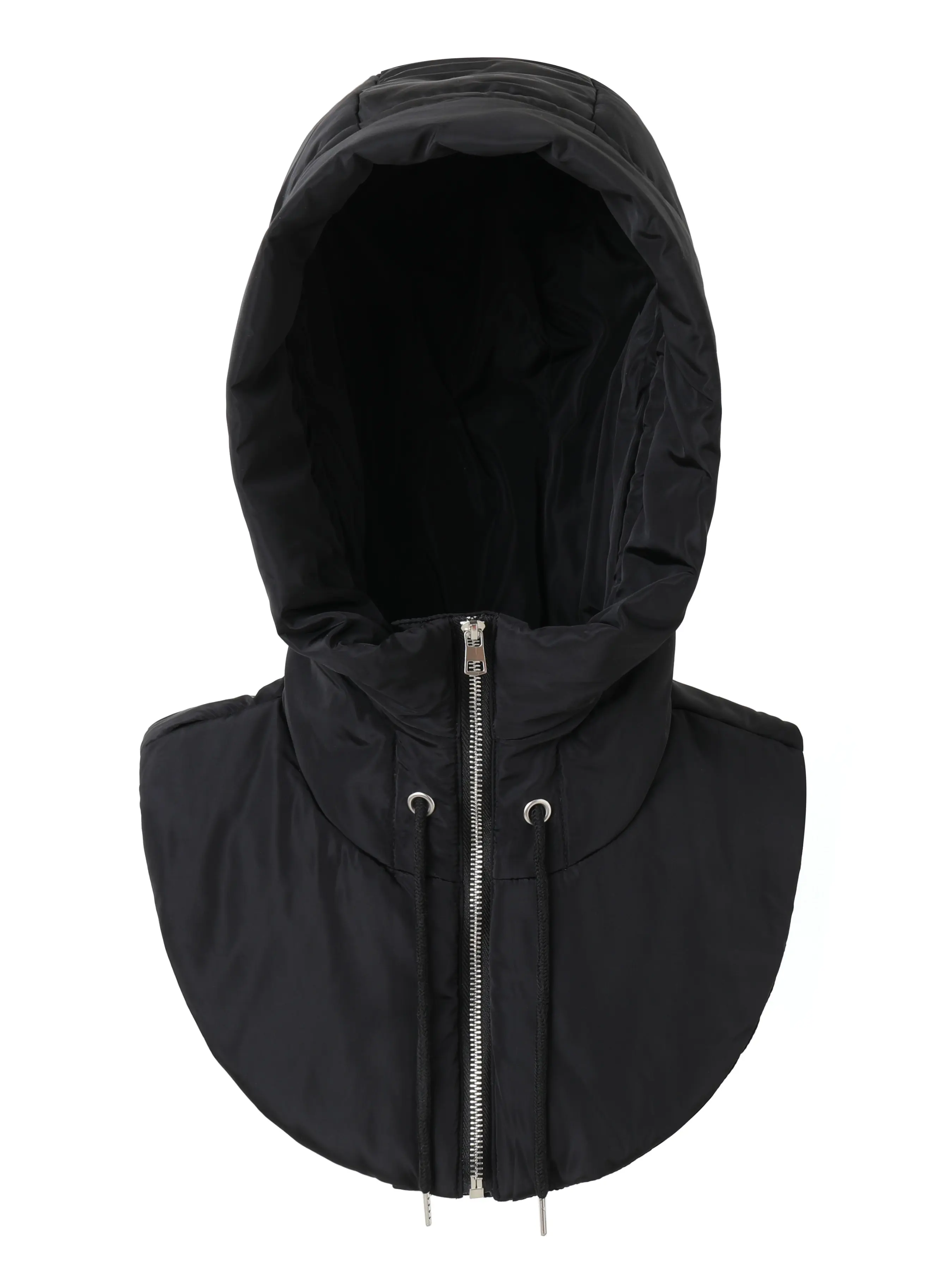 Winter Warm Hooded Scarf, Detachable Padded Neck Warmer with Shoulder Protector, Windproof Drawstring Cape, Unisex Outdoor Gear