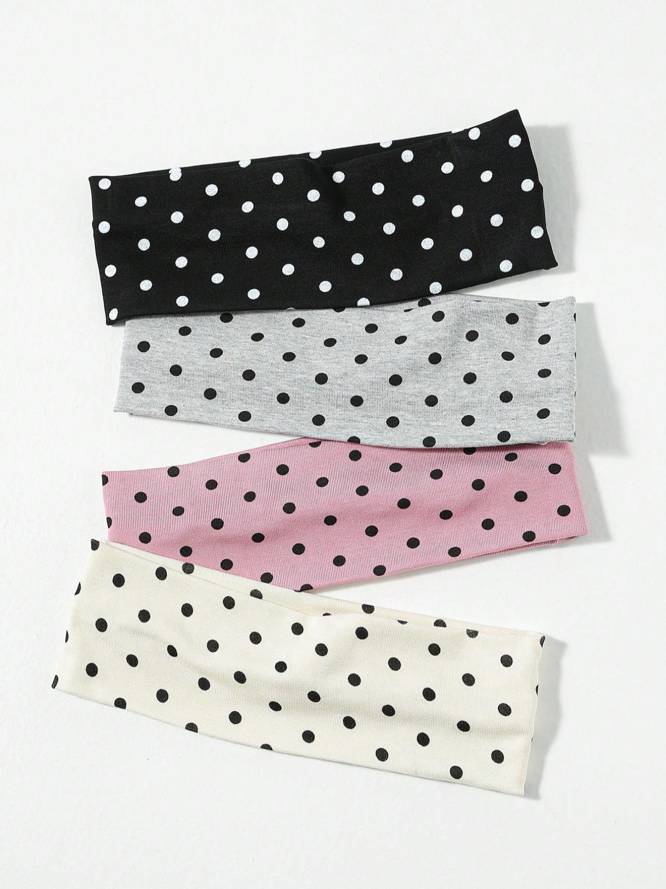 Polka Dot Pattern Hair Band, Casual Simple Hair Accessories for Women & Girls, Minimalist Headwear Suitable for Thick Hair