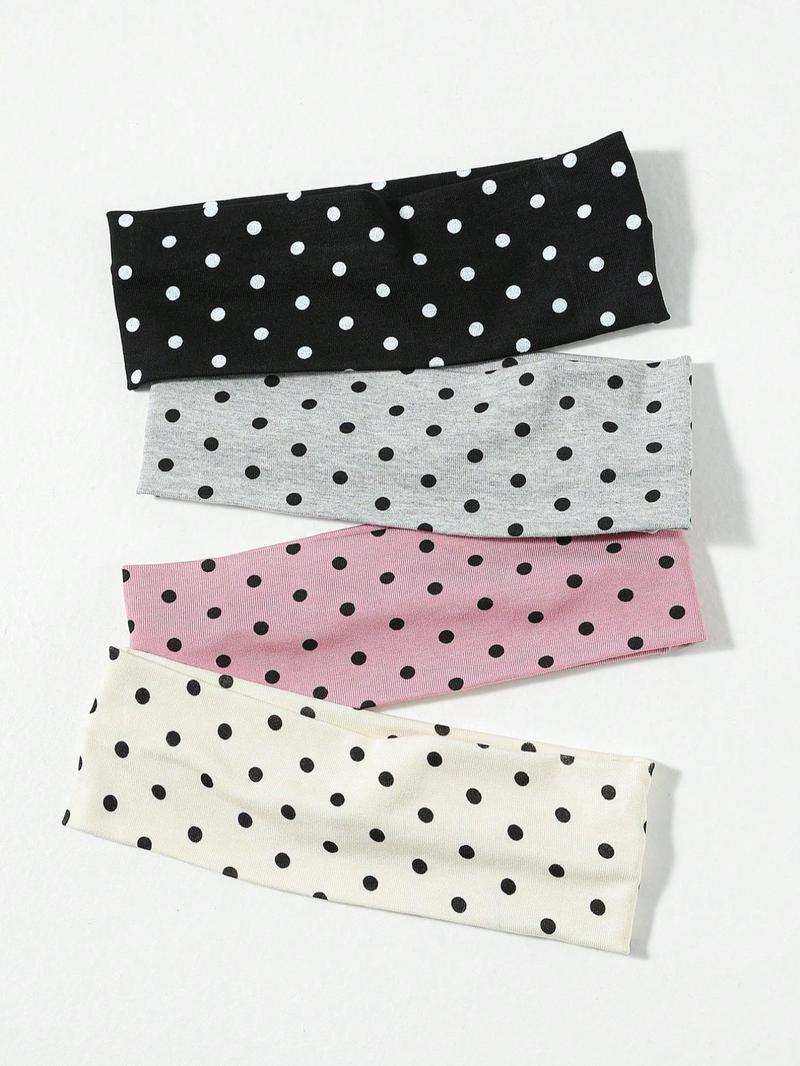 Polka Dot Pattern Hair Band, Casual Simple Hair Accessories for Women & Girls, Minimalist Headwear Suitable for Thick Hair