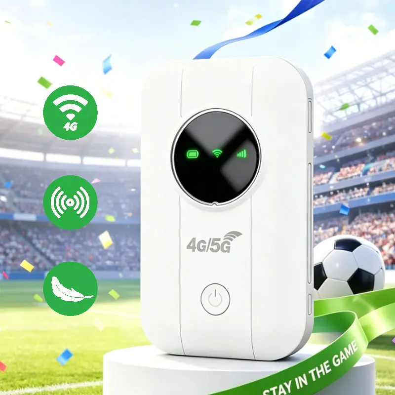 2026 Portable WiFi Hotspot, 4G/5G High-Speed 300Mbps Travel Router, Connect Up to 10 Devices, Universal for All European Countries, Ideal for Campers, Motorhomes, Road Trips & Outdoor Business Use, With LED Signal Indicator & WPA2 Secure Protection