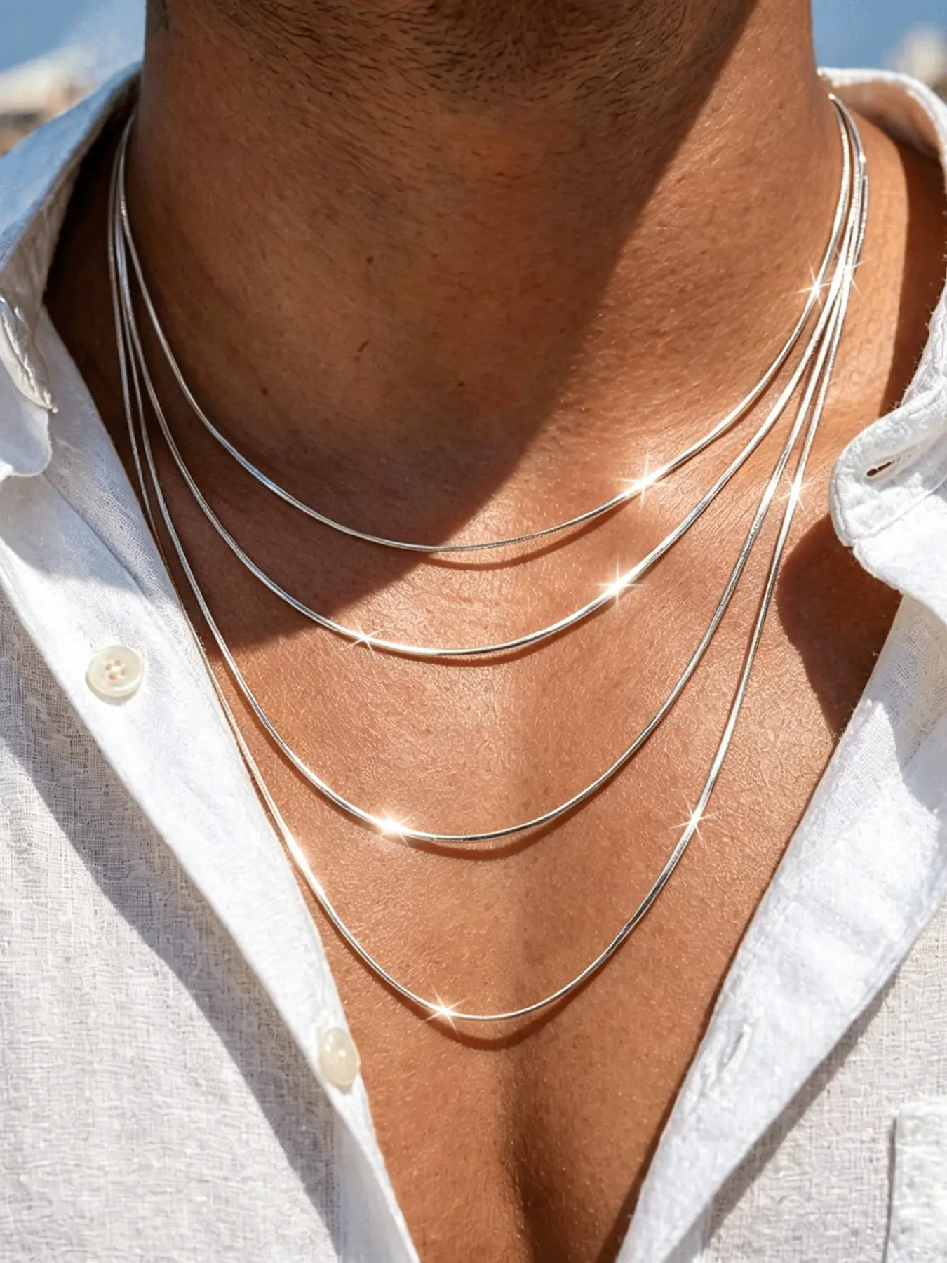 Simple solid color round snake chain necklace, Daily versatile chain, ultra-thin 1mm, hip-hop style, suitable for both men and women, 17-23 inches Length Range, DIY pendant necklace jewelry, Dainty Choker Necklace, Snake Bone Chain