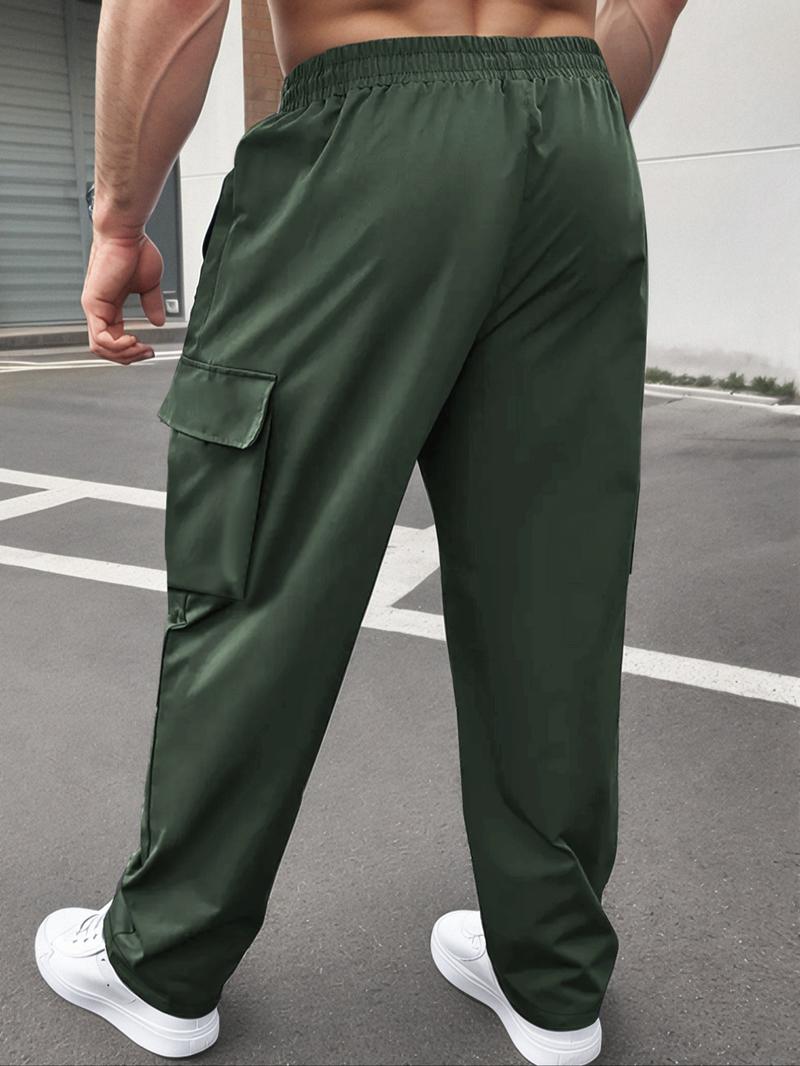 Men's Solid Color Cargo Joggers Pants, Casual Sporty Comfy Trousers for Spring & Fall, Pants for Men, Men's Bottoms for Outdoor Wear, Streetwear Joggers, Casual Sports Trousers, Casual Athletic Joggers, Activewear, Casual Athletic Jogging Men's Solid Color Cargo Joggers Pants, Casual Sporty Comfy Trousers for Spring & Fall, Pants for Men, Men's Bottoms for Outdoor Wear, Streetwear Joggers, Casual Sports Trousers, Casual Athletic Joggers, Activewear, Casual Athletic Jogging
