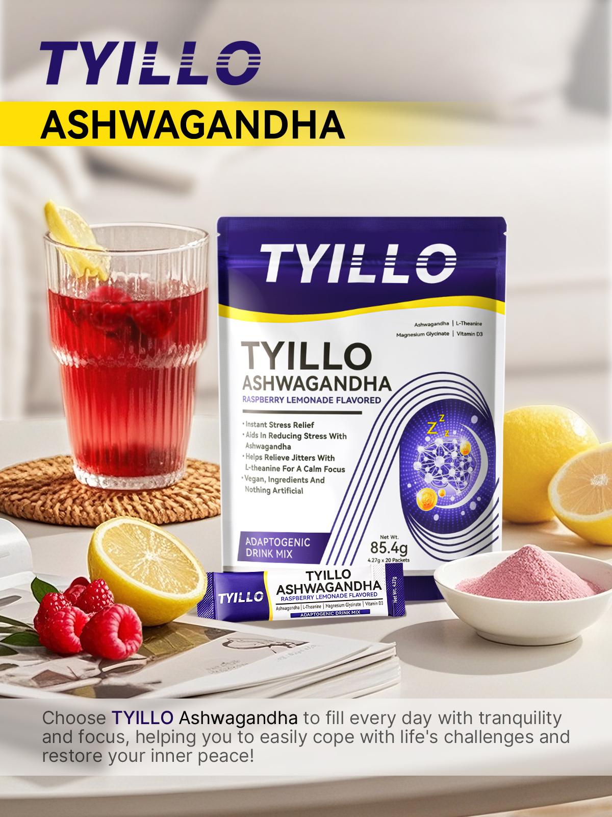 Super Calming Calming Powder Drink Mix Relaxation Stress Relief Cognitive Function Improvement Focus Enhancement Stress Management Immune Boosting Raspberry Lemonade Flavor Daily Stress Solution Suitable for Adults