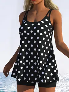 Women's Fashion Two-Piece Tankini Swimsuit, Stylish Beachwear, Comfortable Swimwear, Swimsuits Summer, Perfect for Pool Parties & Vacations