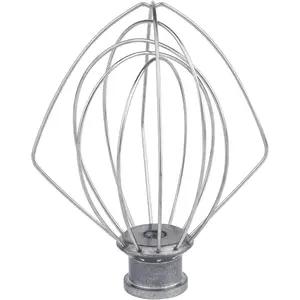 K45WW Wire Whip Attachment for Tilt-Head Stand Mixer for KitchenAid Stainless Steel Egg Cream Stirrer, Flour Cake Balloon Whisk