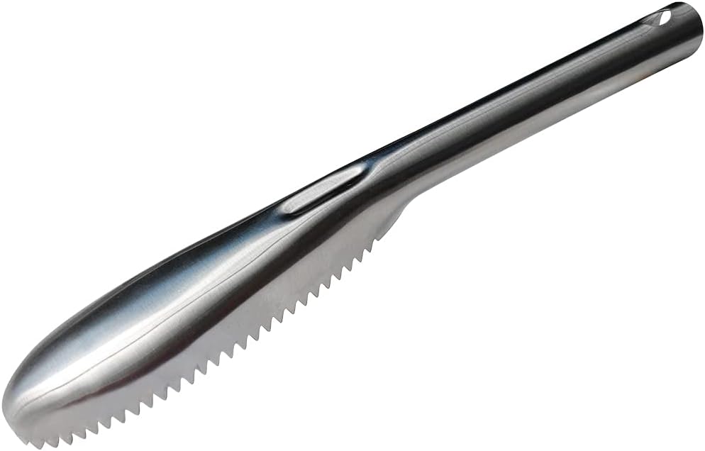 Fish Scaler, 304 Stainless Steel Fish Scaler Remover, Sawtooth Fish Descaler Tool for Family Kitchen, Seafood Markets Scraper Utensils