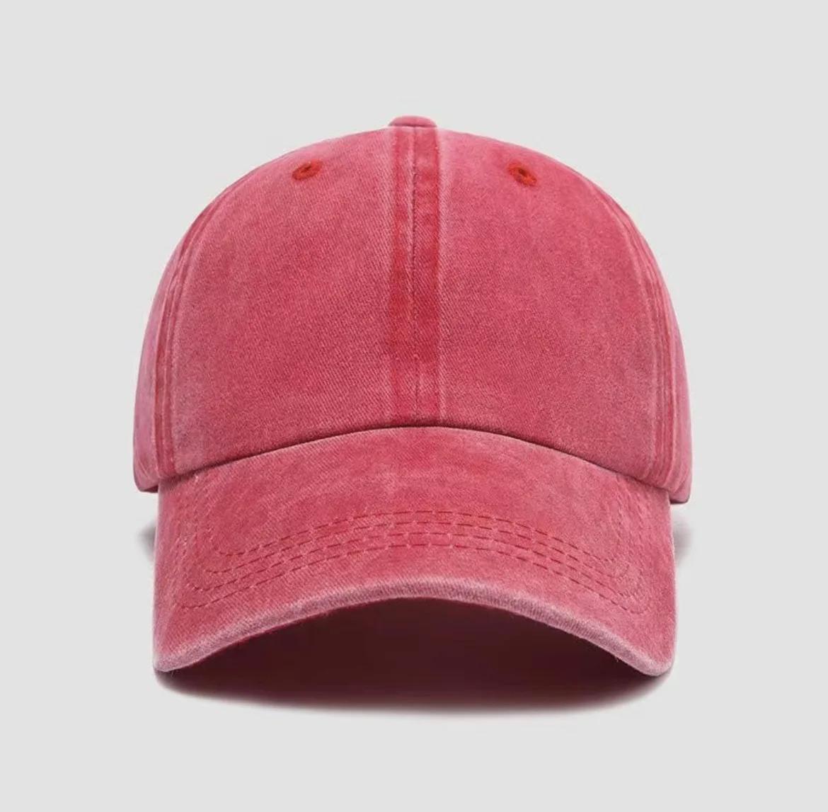 Water washed old duckbill cap, spring and summer soft top, retro curved brim, versatile casual outdoor baseball cap