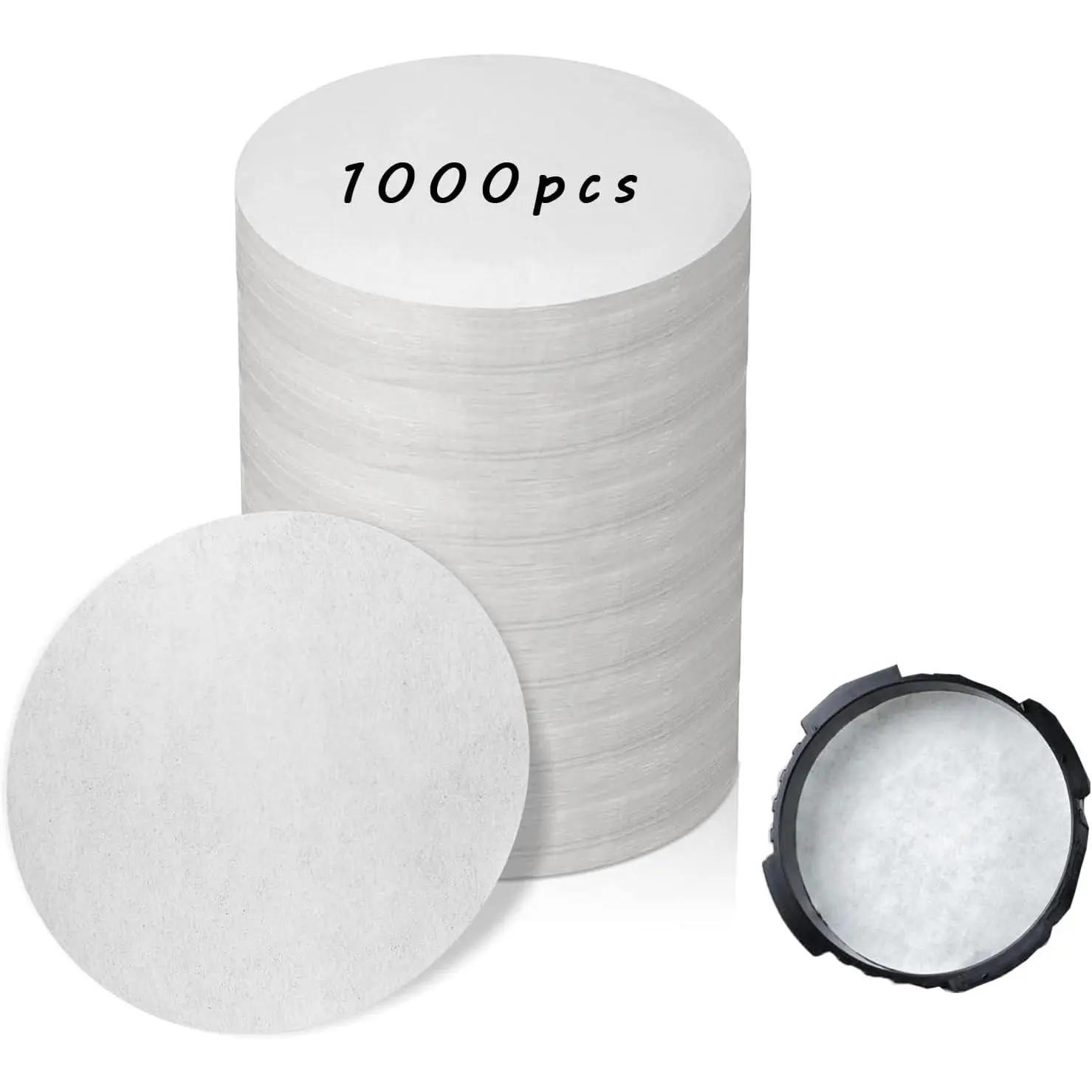 1000 count Round Disposable Coffee Filters Paper for Aeropress Coffee Makers | Brown Paper Filter, Compostable, Daily Affordable for Aeropress Filters, Round Coffee Filters for Aeropress