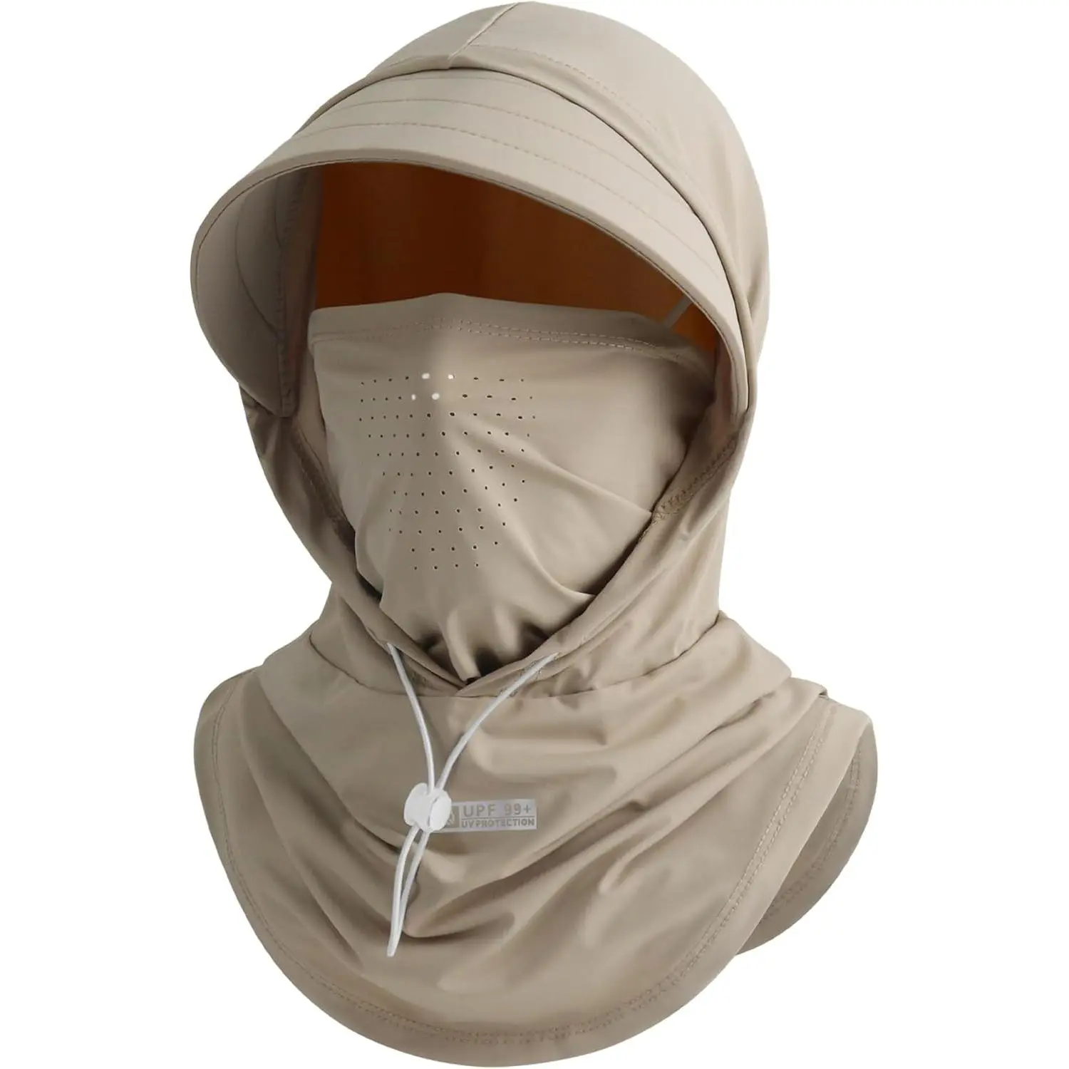 Hooded Balaclava Face Mask with Wide Brim for Men & Women, UPF 50+ Cooling Full Face Ski Mask, Breathable for Fishing & Riding, Full Face Ski Mask Sports & Outdoor Hats