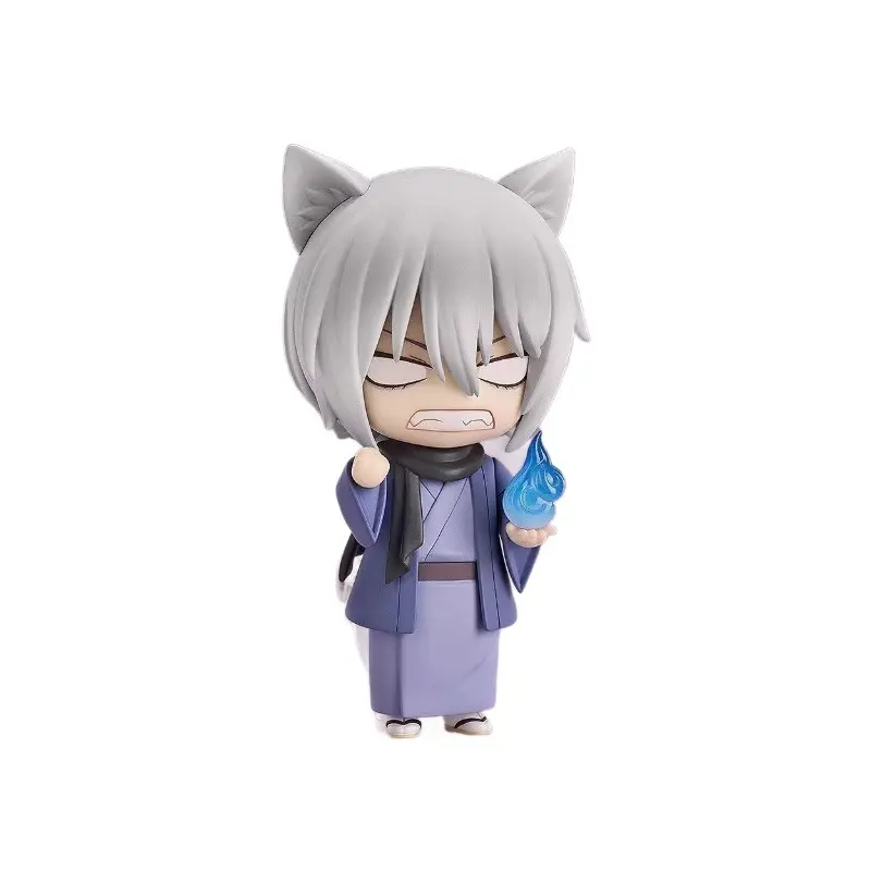 2 Styles Anime Fox Spirit Nendoroid Figure Set, Q Version Changeable Face Action Figure, Kawaii Chibi Girl Collectible Model With Window Box, Desk Display Decor Gift For Anime Fans Birthday Cross-Border Wholesale