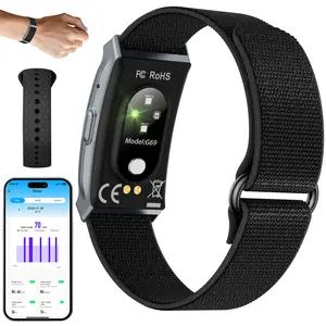 Smart Bracelet Fitness Tracker, 24h Sleep Monitor, Heart Rate & Blood Pressure, IP68 Water Resistant, Bluetooth-compatible, Android Compatible