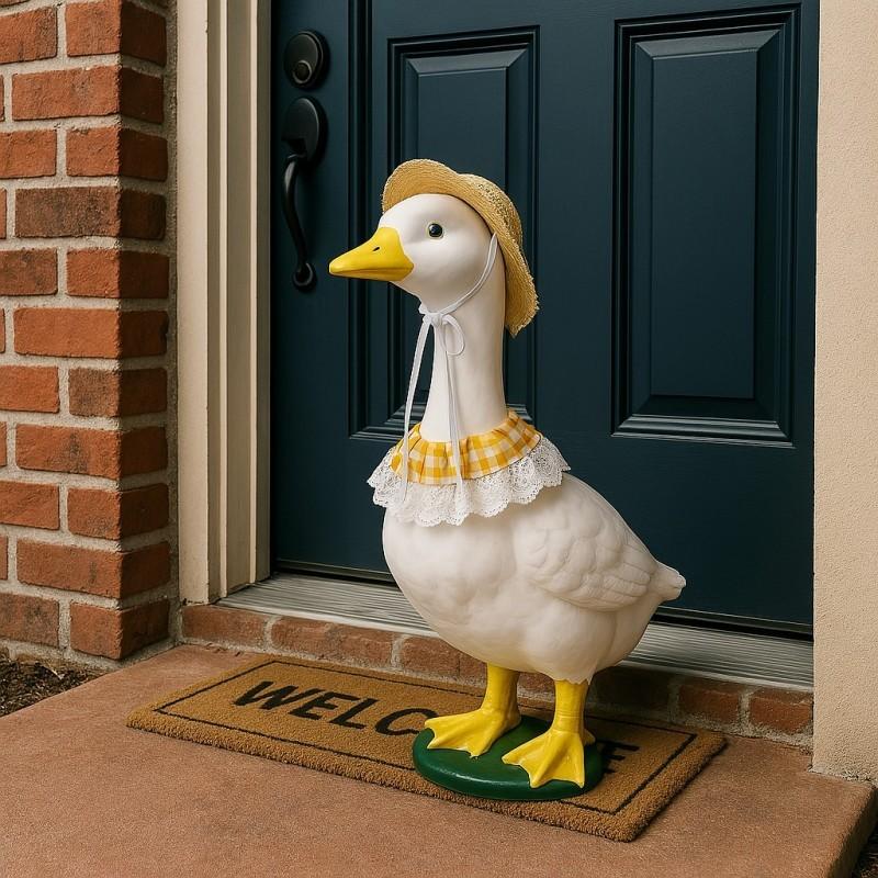 Porch Goose Costume Spring Summer Farmhouse Style, Pet Decoration Trendy Brand, Cute Animal for Outdoor Events
