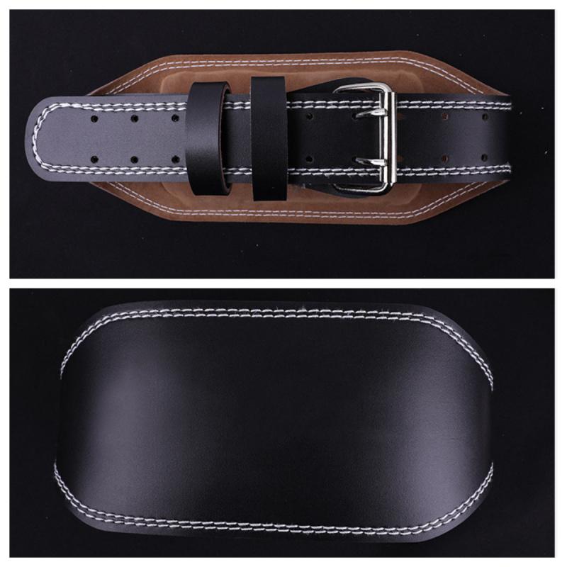 Cross-Border Fitness Waist Support Belt PU Leather Waist Support for Men Deep Squat Deadlift Professional Training Gear Weightlifting Belt