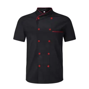 Double-Breaed Men's Chef Uniform Reaurant Catering Cooking Clothes(Sheets)