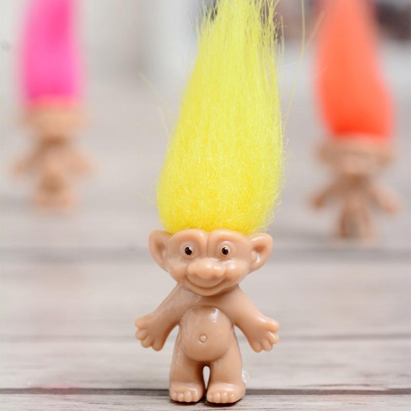 Troll Doll Toy Doll Injection Molded Doll Vintage Home Furnishings Cute Mini Collection